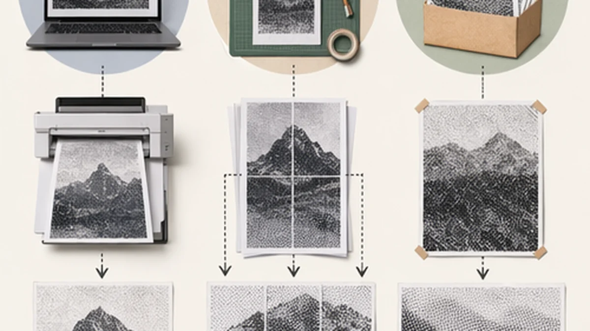 Confronto tra Rasterbator, Block Posters e Docuslice